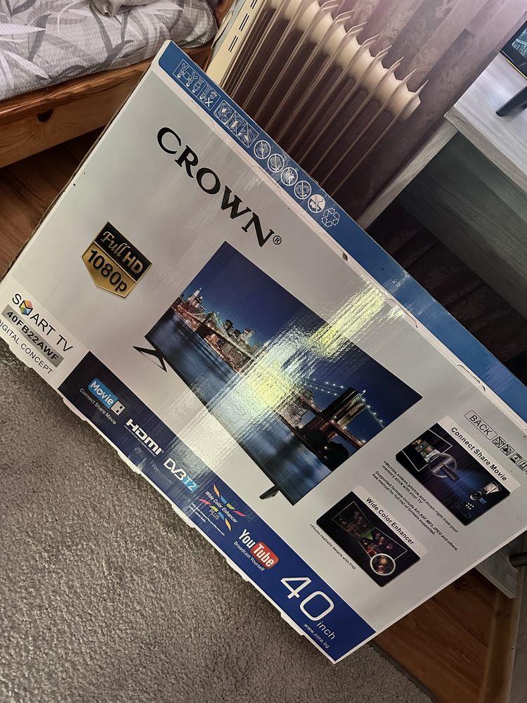 Телевизор Crown Нов