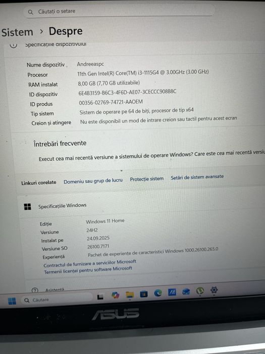 Vand Laptop Asus X515