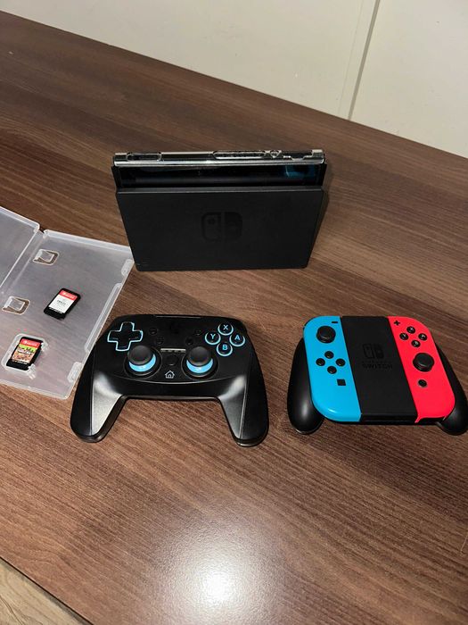 Nintendo Switch+jocuri+2console