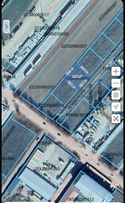 Участок ул Керима Тиленшина в дол дороги