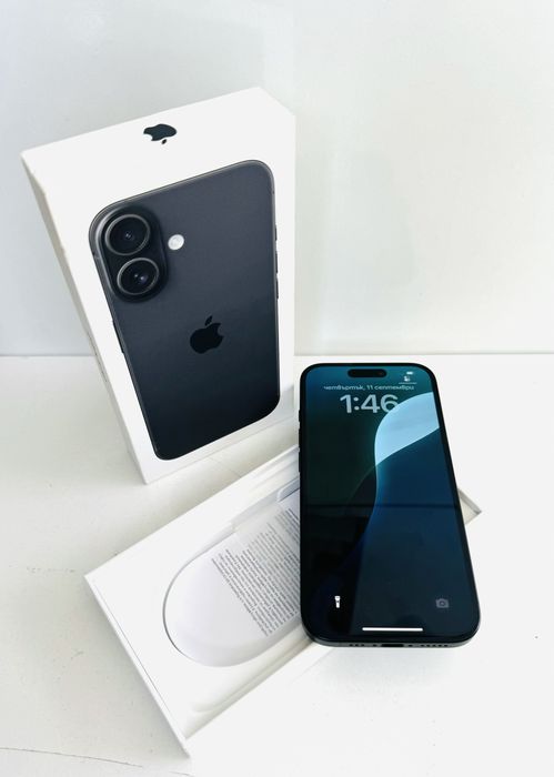 Като НОВ! iPhone 16 128GB Black ГАРАНЦИЯ!
