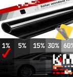 Vand folie geamuri auto. Negru. Black dark black etc oglinda