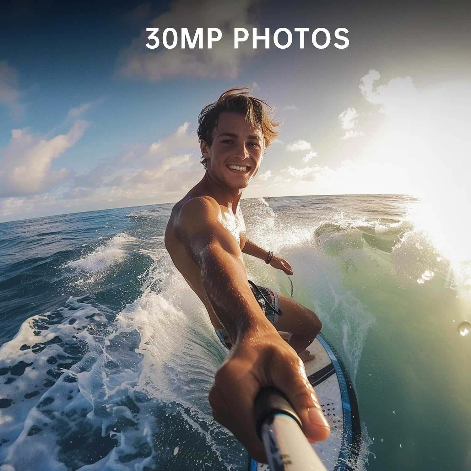 4K 30MP водоустойчива екшън камера с  WiFi дистанционно управление