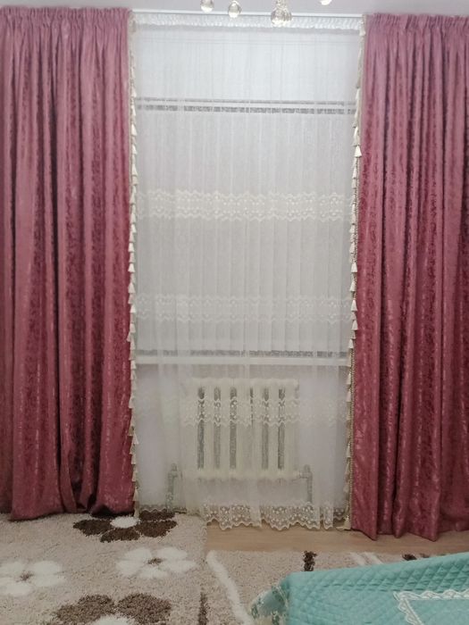 Шторы новые, цвет пыльная роза