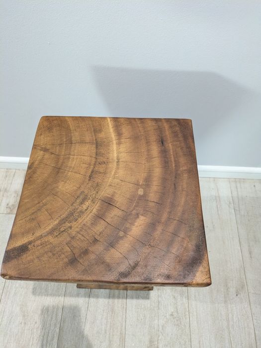 Masa auxiliara/taburet/obiect decor lemn de suar