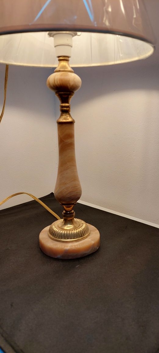 Lampa vintage colectie onyx și alama Italia 1960