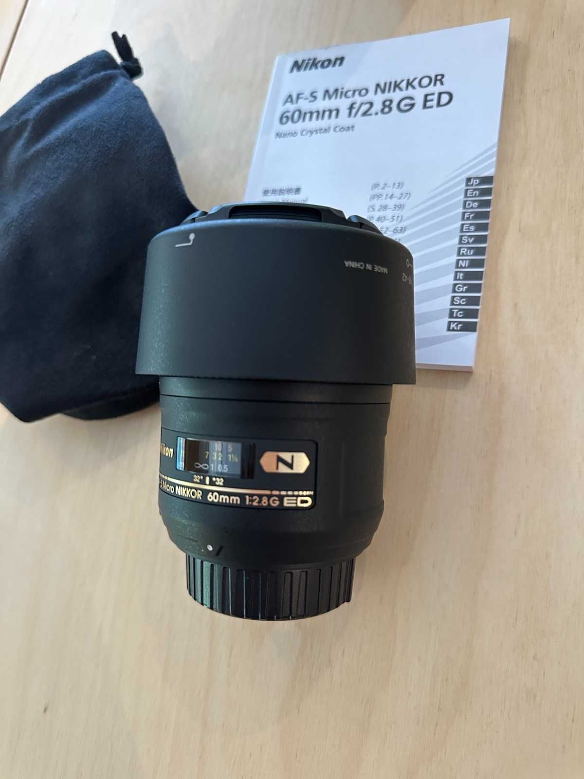 Обектив Nikon AF-S Micro Nikkor 60mm f/2.8G ED