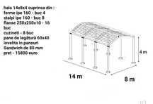 Vand hale metalice diferite dimensiuni