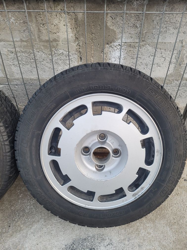 Джанти Pirelli 14 цола , 4х100 ,6j , et38 , 185/60/14 Vw , Bmw e30