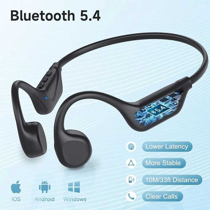 Casti LOBKIN X25 Bone Conduction BT 5.4 - Open Ear (ca Shokz OpenRun)