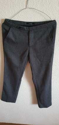 Pantaloni conici Stefanel, cu lana, S