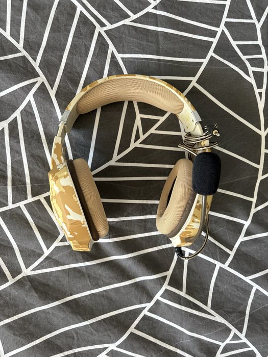 Гейминг слушалки Trust GXT 322 beige camo