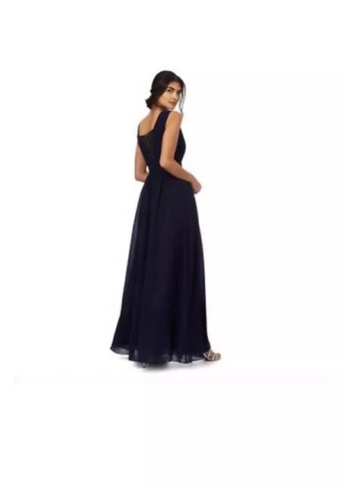 Тъмносиня дълга официална рокля М размер Chi Chi London