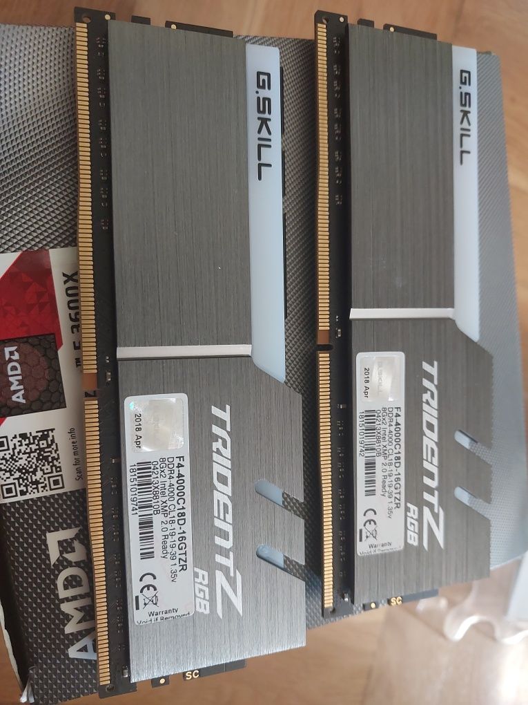 16GB DDR4 4000Mhz CL18 G.Skill Trident Z RGB RAM памет