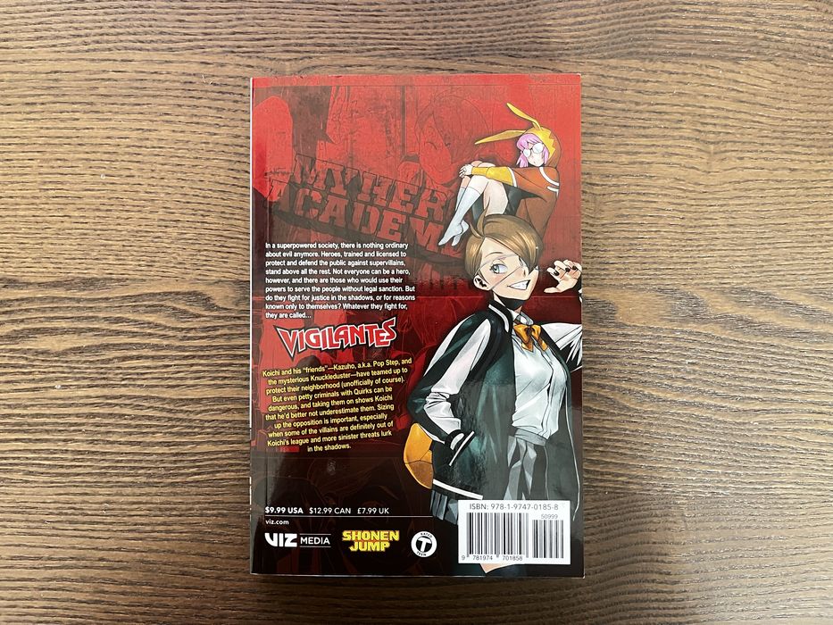Три волюма манга на My Hero Academia: Vigilantes