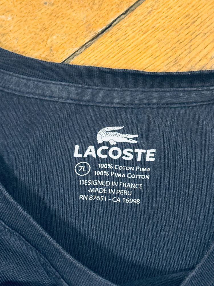 Tricou Lacoste Bleumarin Regulat Fit XL