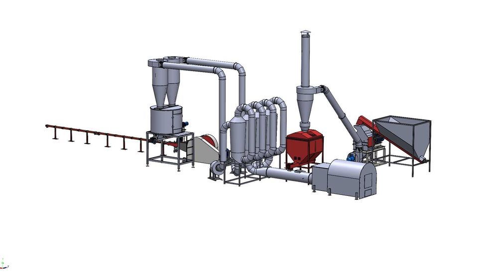 Linie brichetare rumeguș producere brichete 400-500 kg/ora