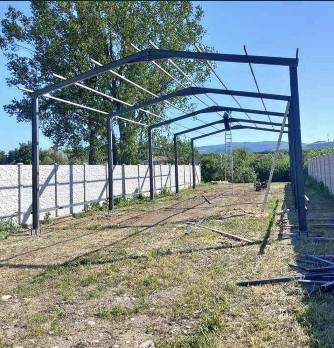 Vand hale metalice avem pe stoc asiguram transport si montaj rog serio