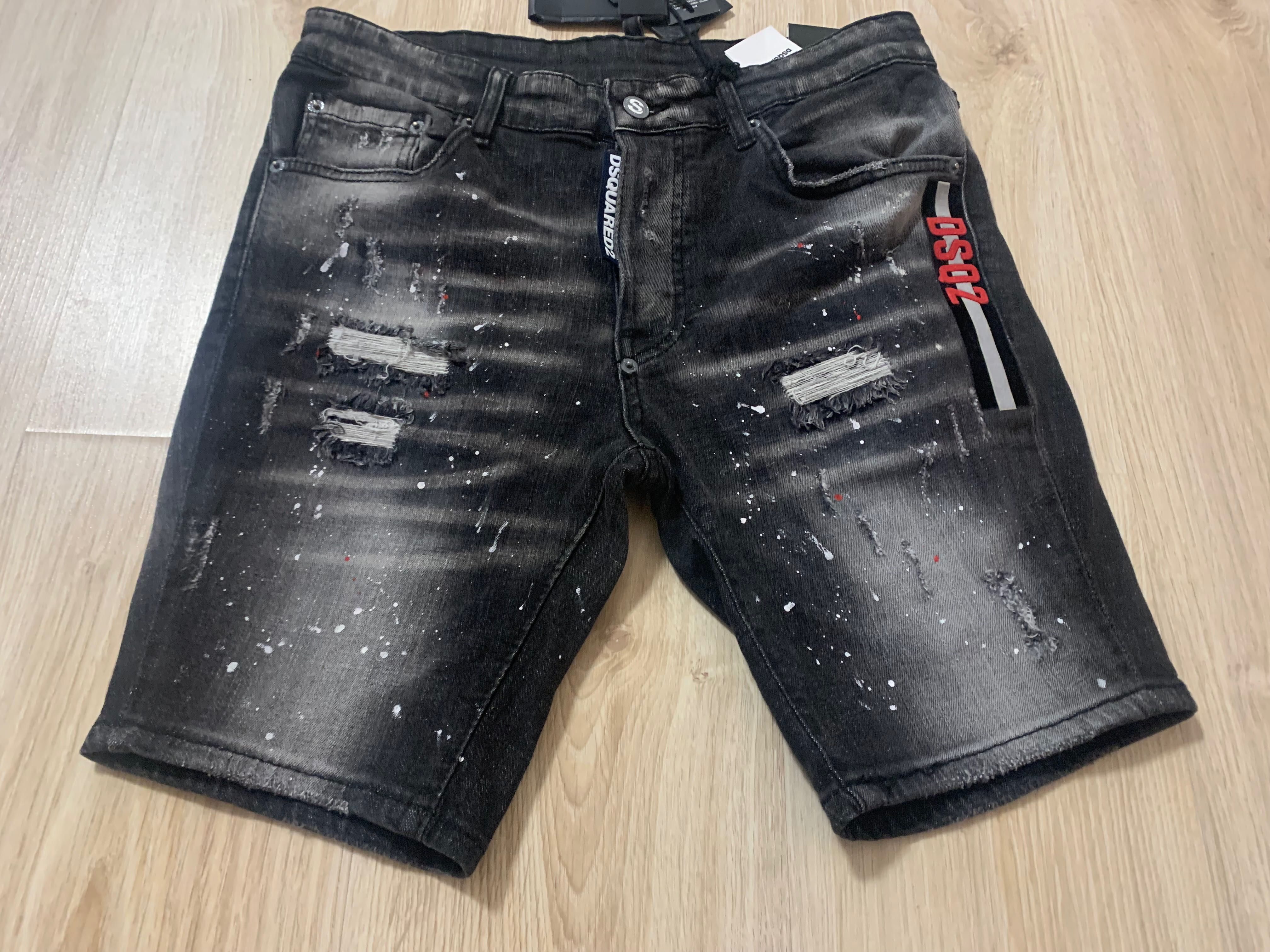 Нови мъжки къси дънки с етикети Dsquared denim размери 42,44,46,48