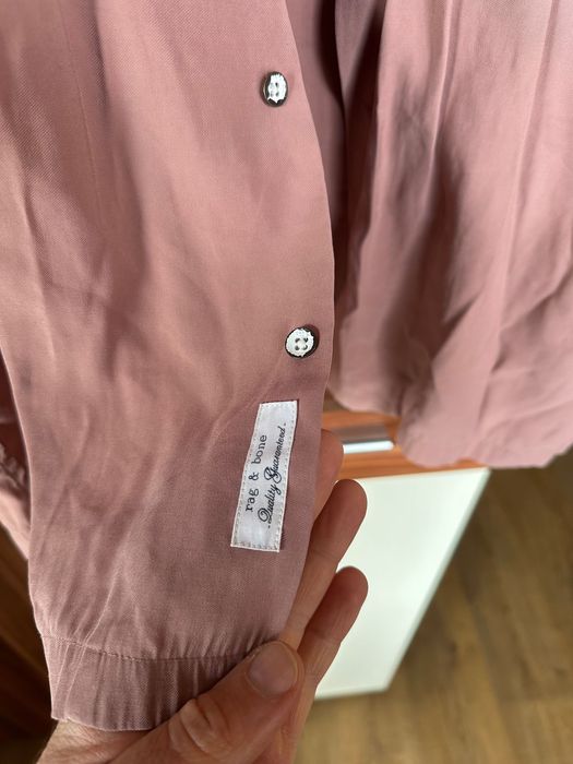 RAG & BONE мъжка риза пепел от рози, много удонба материя
