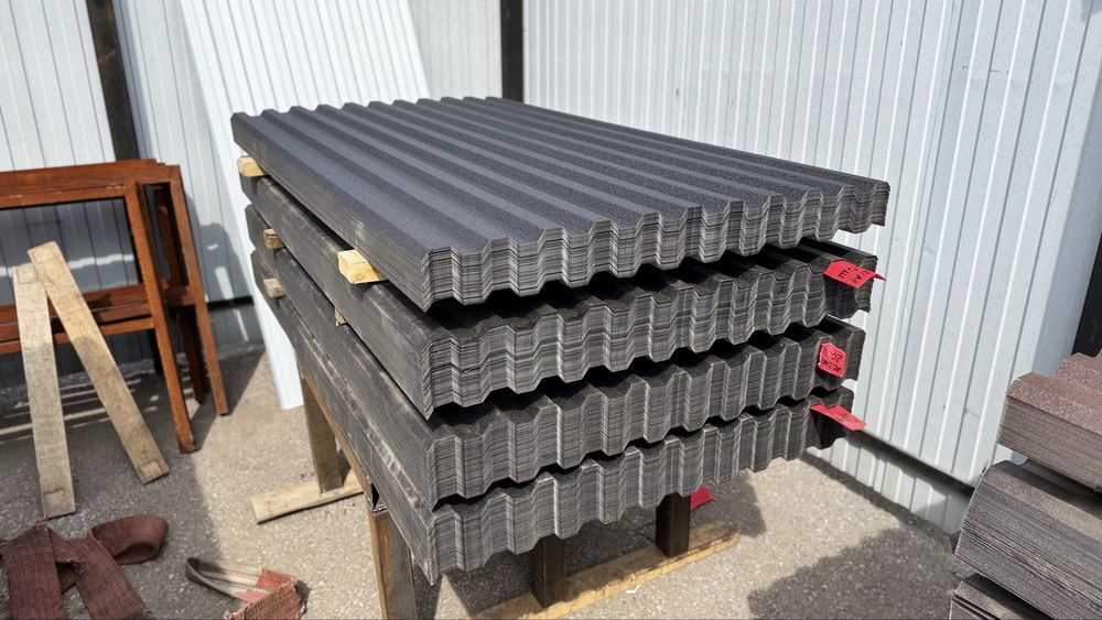 Профлист профнастил нс21 графит матовый