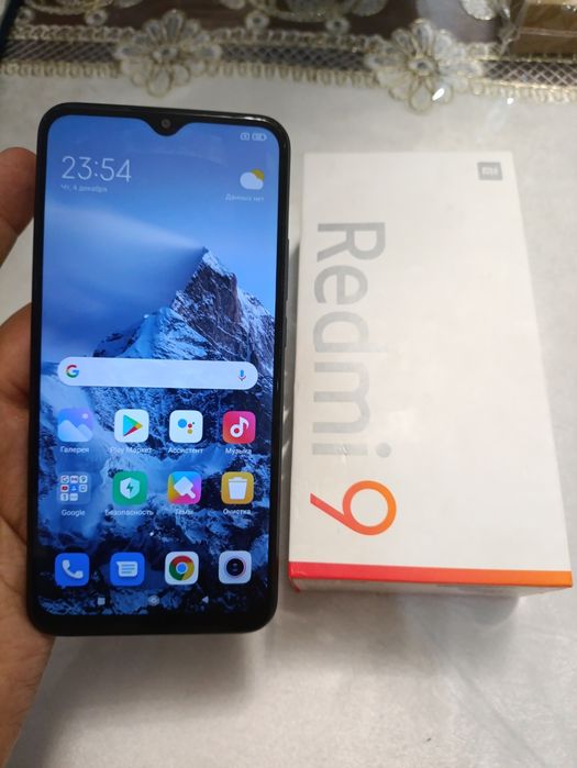 Xiaomi Redmi 9 4/128GB Black Igravoy Karobka Holati Ideal Otlichni Zor