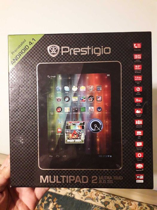 Планшет 8 дюймов Prestigio MultiPad 2 ULTRA DUO 3G 8.0 Black