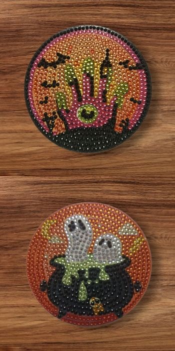 Set de 2 Suporturi cană Halloween