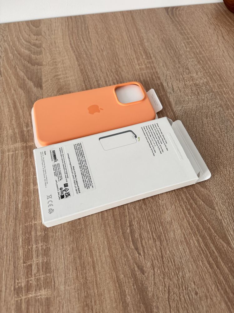 Husa iPhone 15 Pro Max Magsafe Orange Sorbet Emag Originala