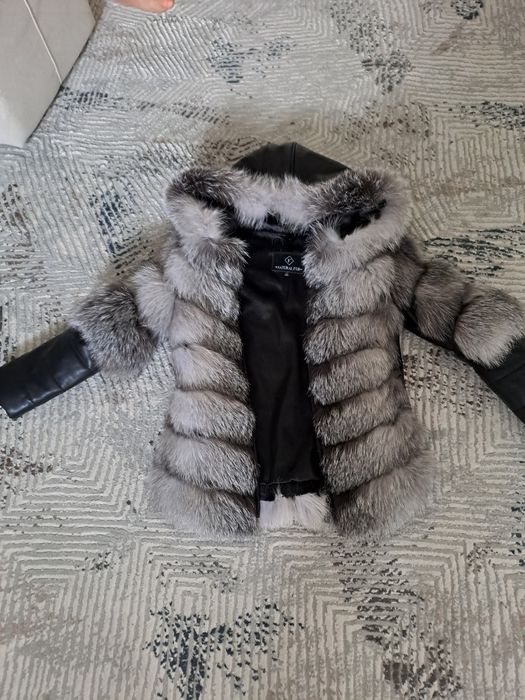 Blana naturala vulpe 3 în 1
