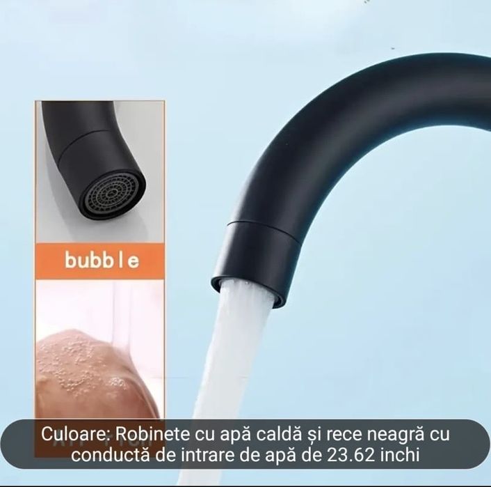 Robinet de bucătărie rotativ la 360 de grade