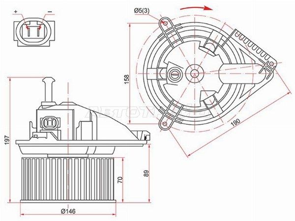 Мотор отопителя салона Volkswagen Lt