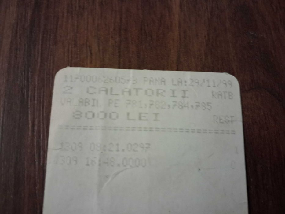 Carte postala A.C.R. 1980 si tichet RATB