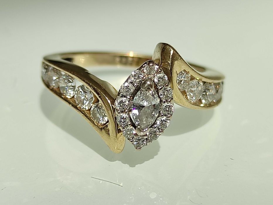 Inel aur 14k cu diamante 1.02ct