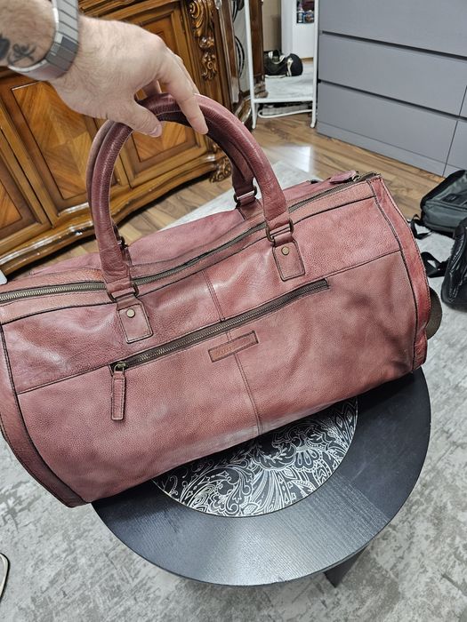 Geantă de voiaj din piele naturală – NOUĂ – ideală pentru călătorii