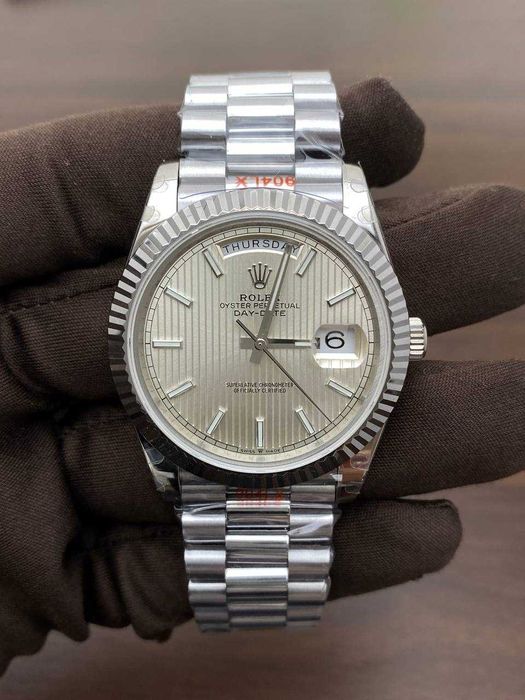 rolex day-date 40mm silver collcetie