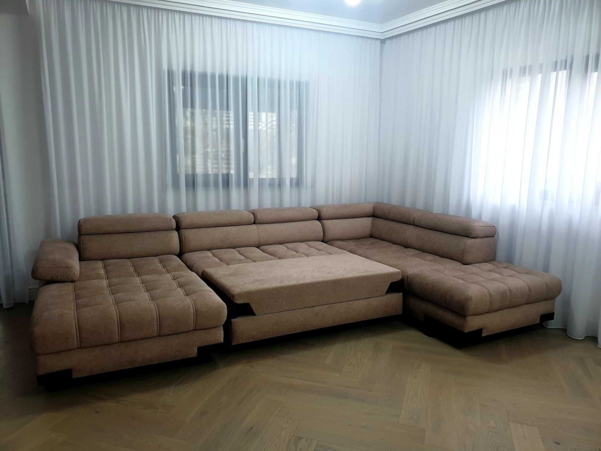 Canapea / Coltar extensibil NOU bej / cream