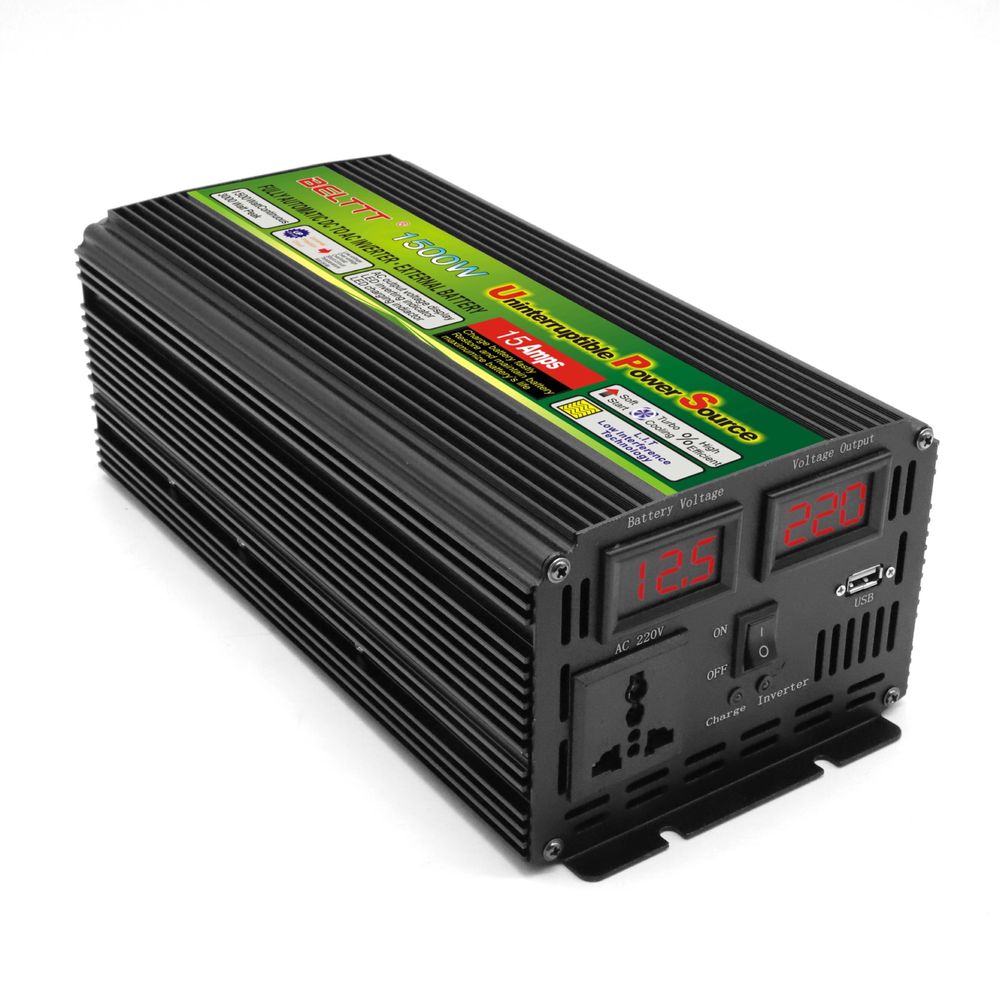 Инвертор 12V 1500W, инвертор 12 на 220, преобразователь, inertor