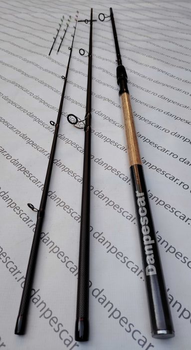 Lanseta PRO FL Black FORCE FEEDER 3,90m 150 grane 3 varfuri