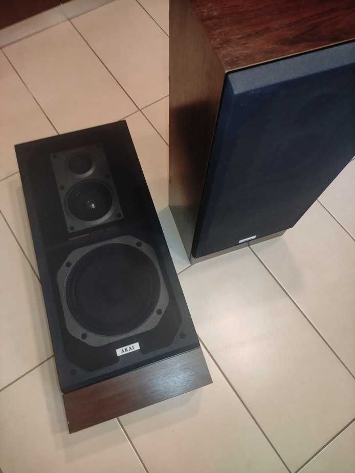 Boxe AKAI SW-T210, Made in Japan, 80W, 8 Ohm, 3 Way Speakers