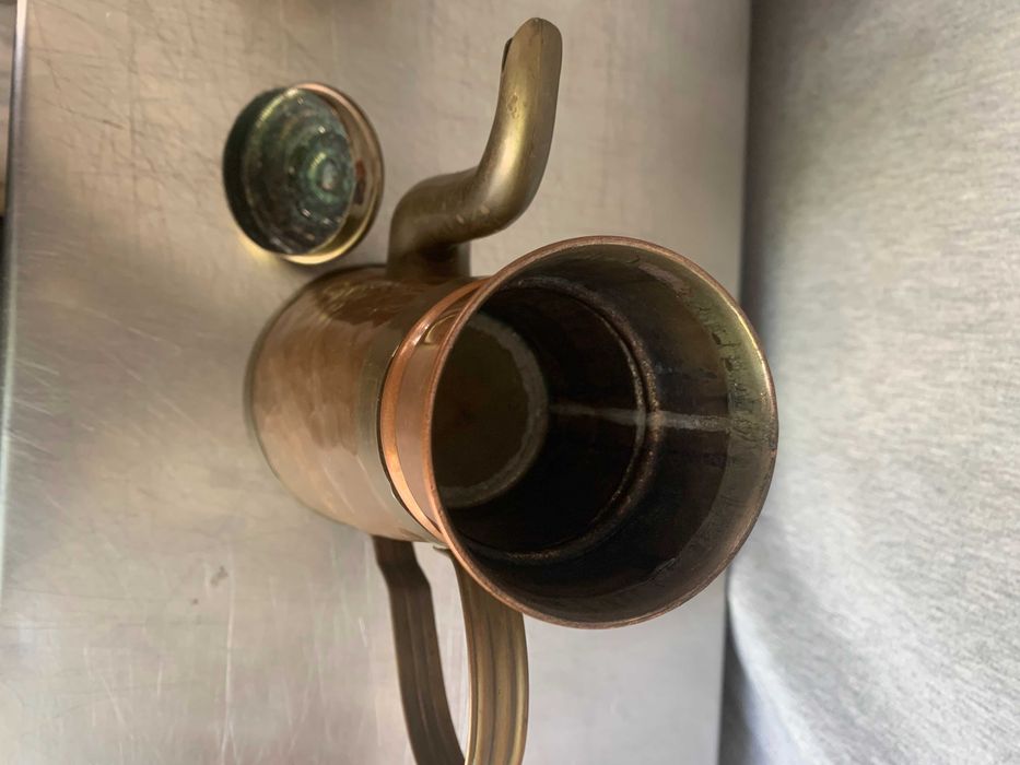 стара кана за чай медна