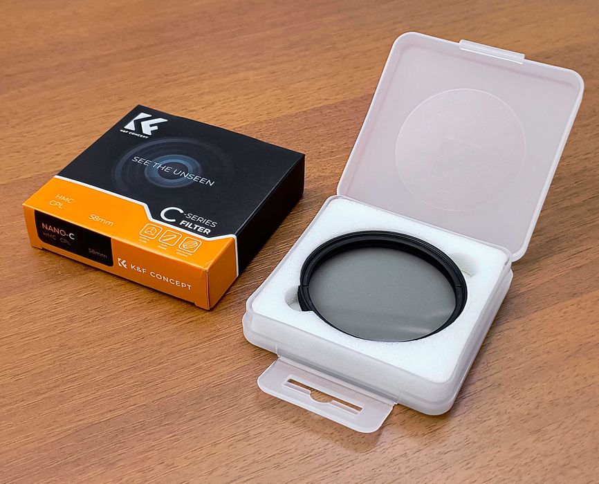 Filtru Polarizare 58mm K&F Concept Slim HMC