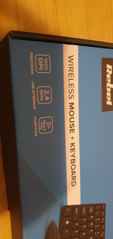 Kit wireless tastatura + mouse Rebel