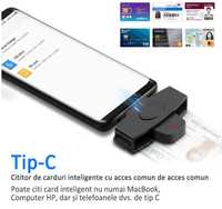 Cititor de carduri tahograf, USB-C pentru smartphone si tablete