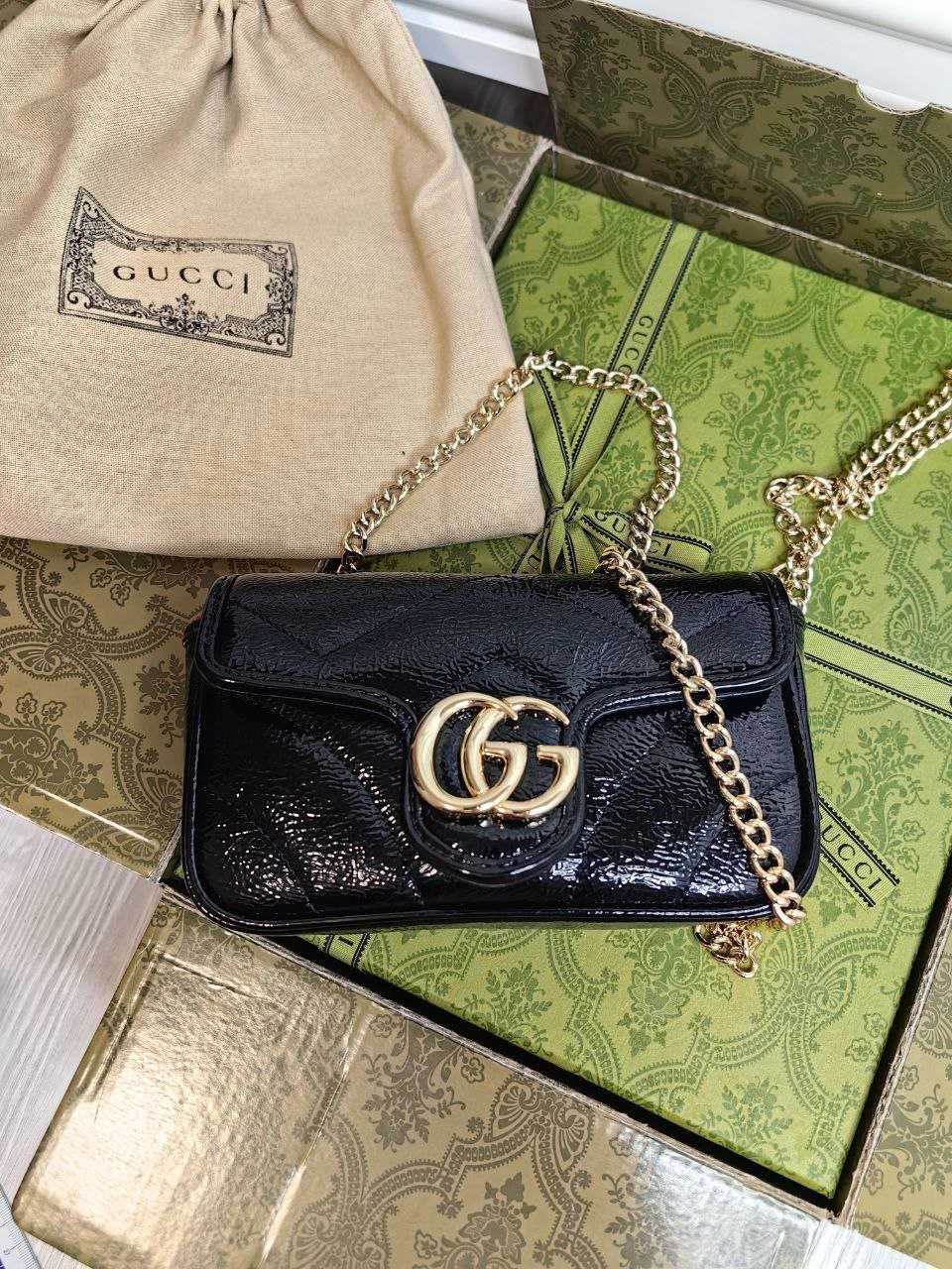 Дамска Чанта GUCCI GG MARMONT SUPER Mini Bag 100% Leather