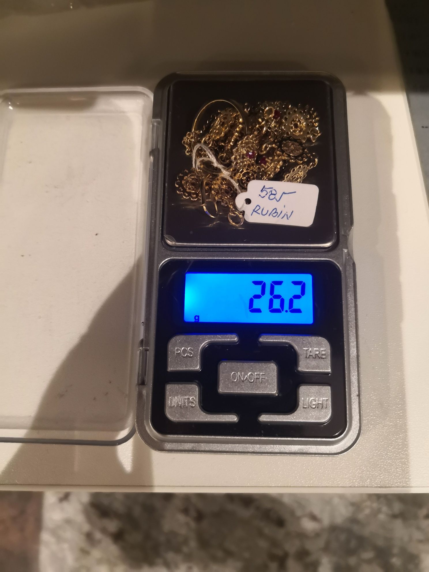 Vind set de aur 14kt cu rubine