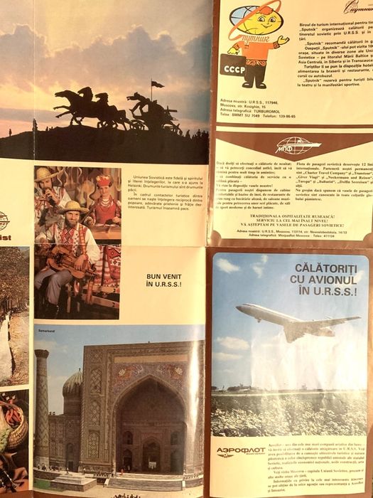 Pliant URSS pt turistii români era comunista
