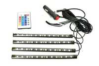 Kit interior LED 12 SMD RGB cu telecomanda - 22cm ERK