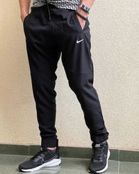 Мужские спортивные штаны, трико Nike черные (2444)