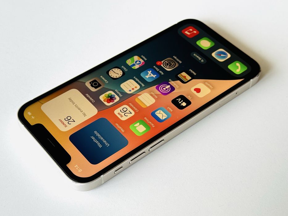 Iphone 12 128GB White 100% Батерия Гаранция 6 месеца